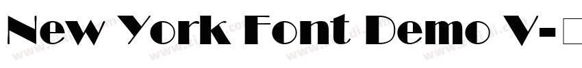 New York Font Demo V字体转换